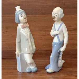 Casades Porcelain Clown Figurines - SET of 2 - Made in Spain